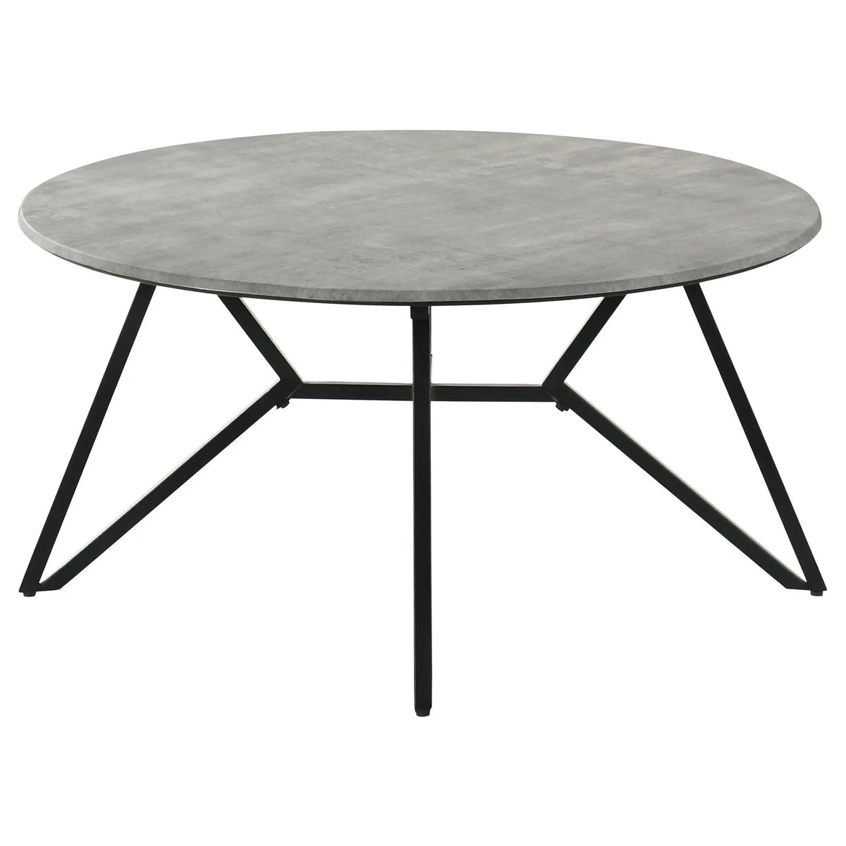Hadi 3-piece Round SmartTop Coffee and End Table Set Cement | 3-Piece Set | Metal | Dining Room