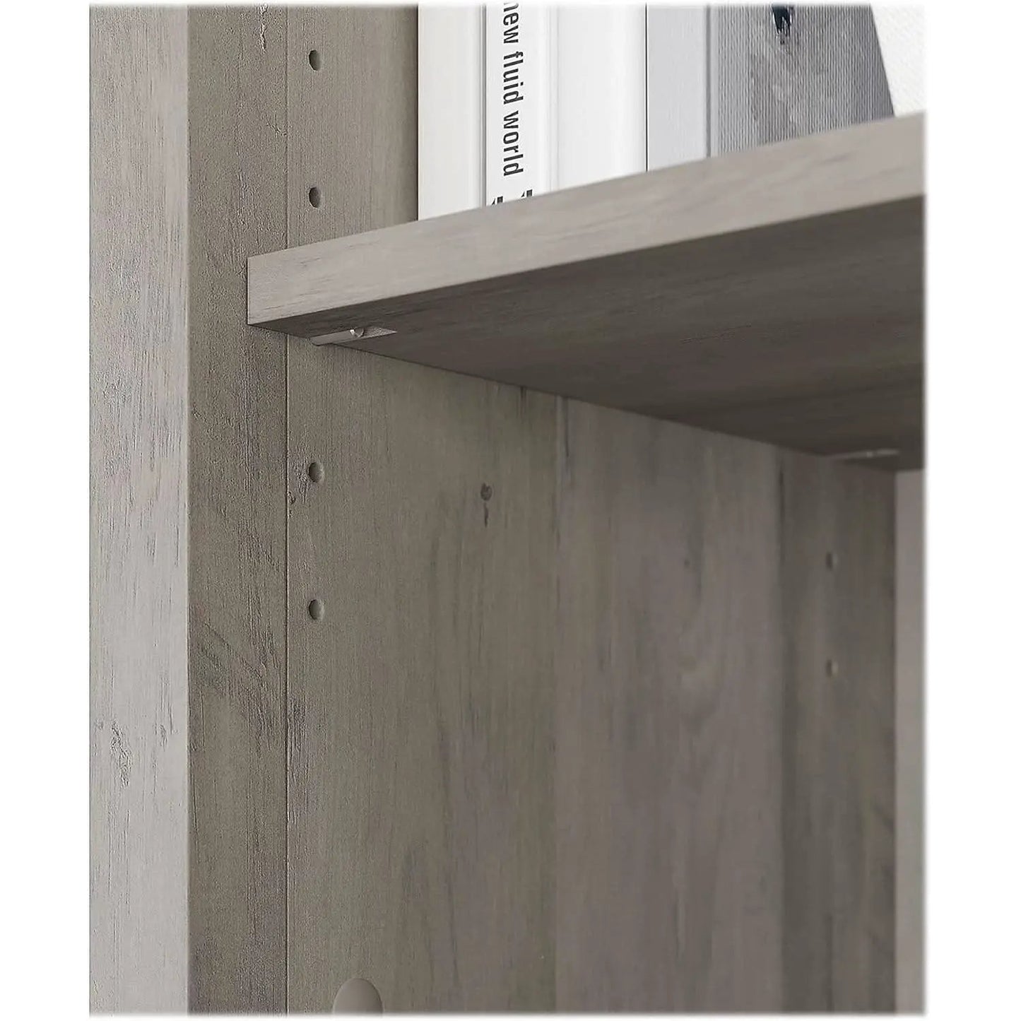 Salinas 63 Inch High Bookcase Driftwood Gray Modern from PriceLows™