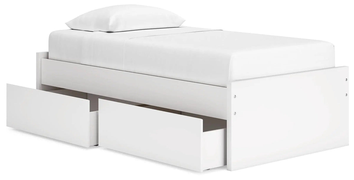 Platform Bed | Four Storage Drawers | Clean Minimal Design