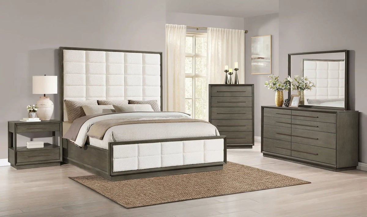 Durango 5-piece Queen Bedroom Set Taupe | 5-Piece Set | Wood | Oak