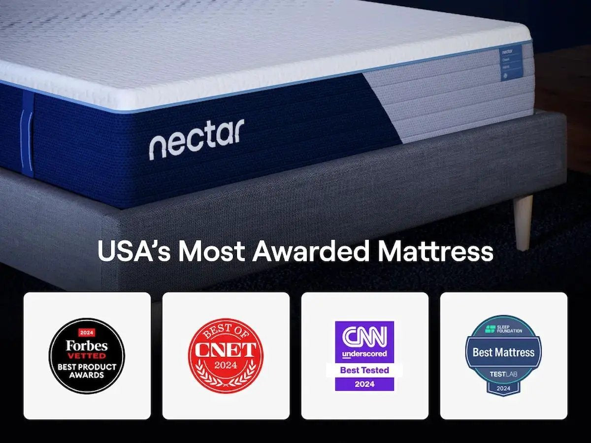 Nectar Classic Hybrid Mattress | 12 Inch Height | Multiple Comfort Layers | Award-Winning