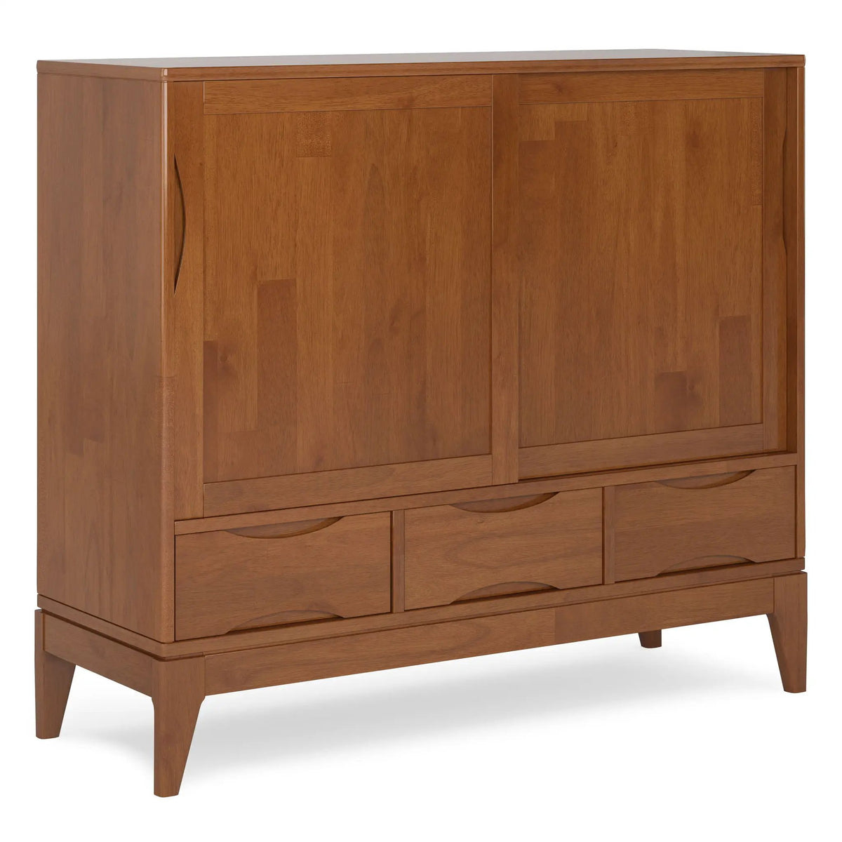 Harper Storage Cabinet | Medium Handcrafted Rubberwood | NC Lacquer Finish | Multipurpose Storage