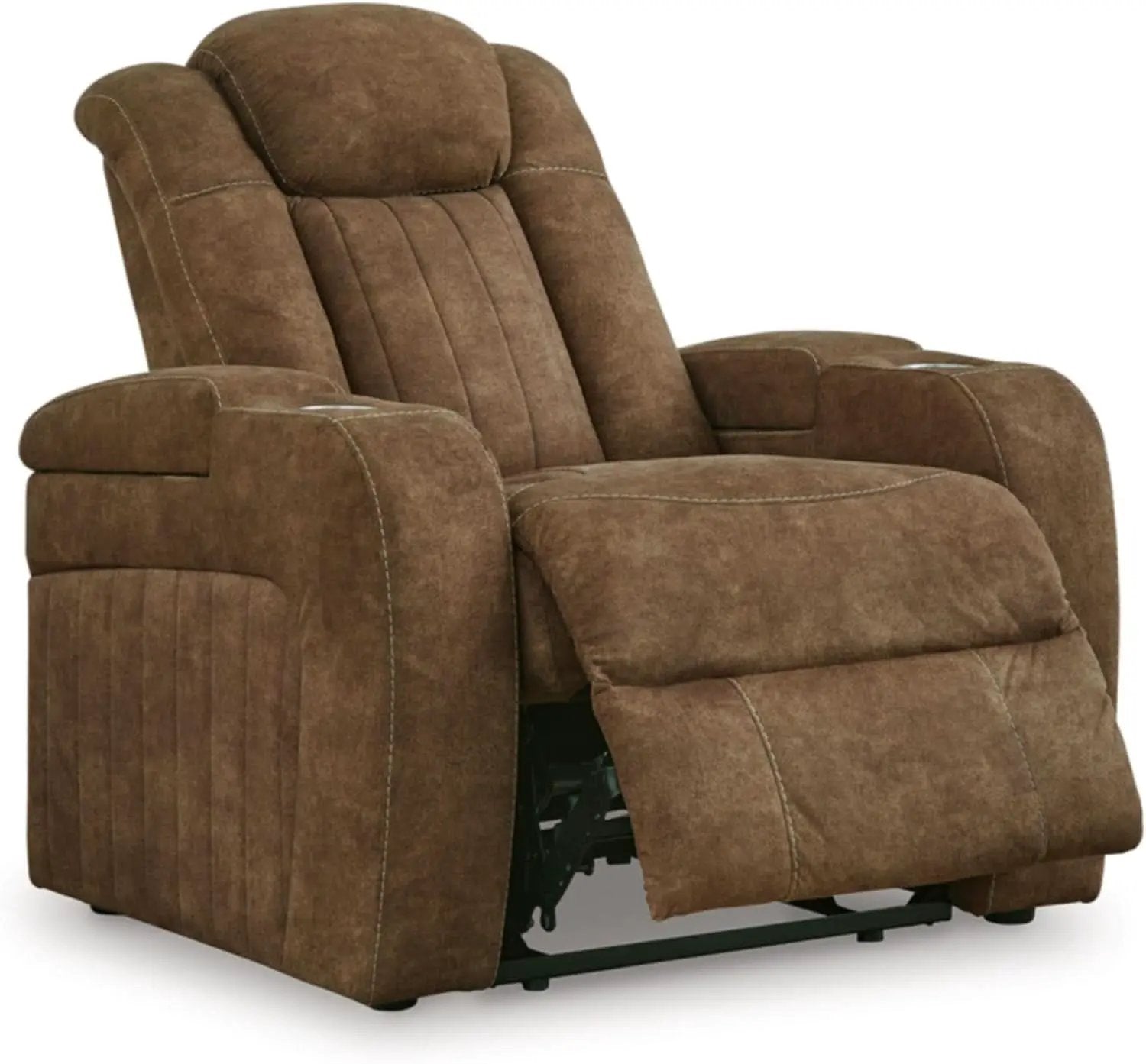 Wolfridge Dark Brown Power Recliner With USB Ports from PriceLows™