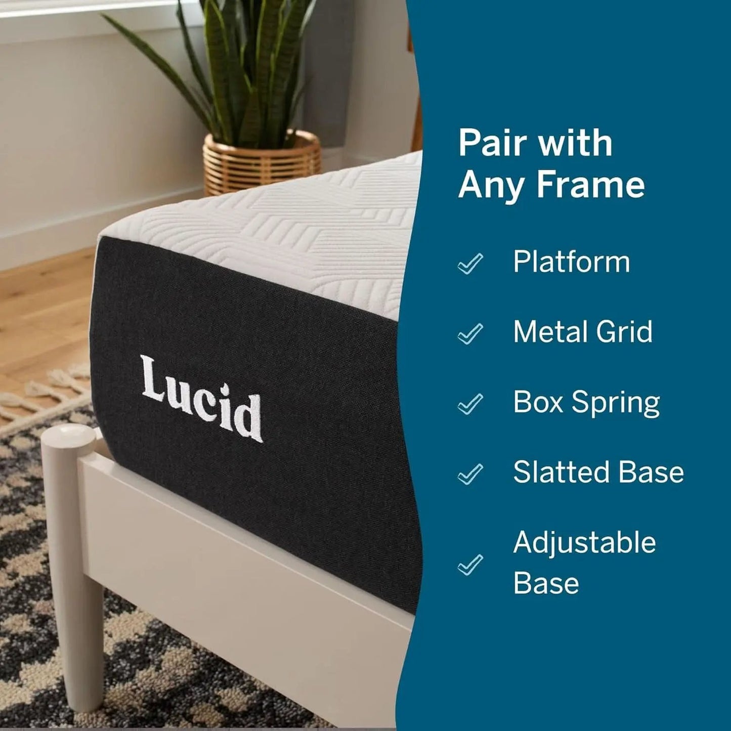 Full Size Memory Foam Mattress Bamboo Charcoal Gel Infusion from PriceLows™