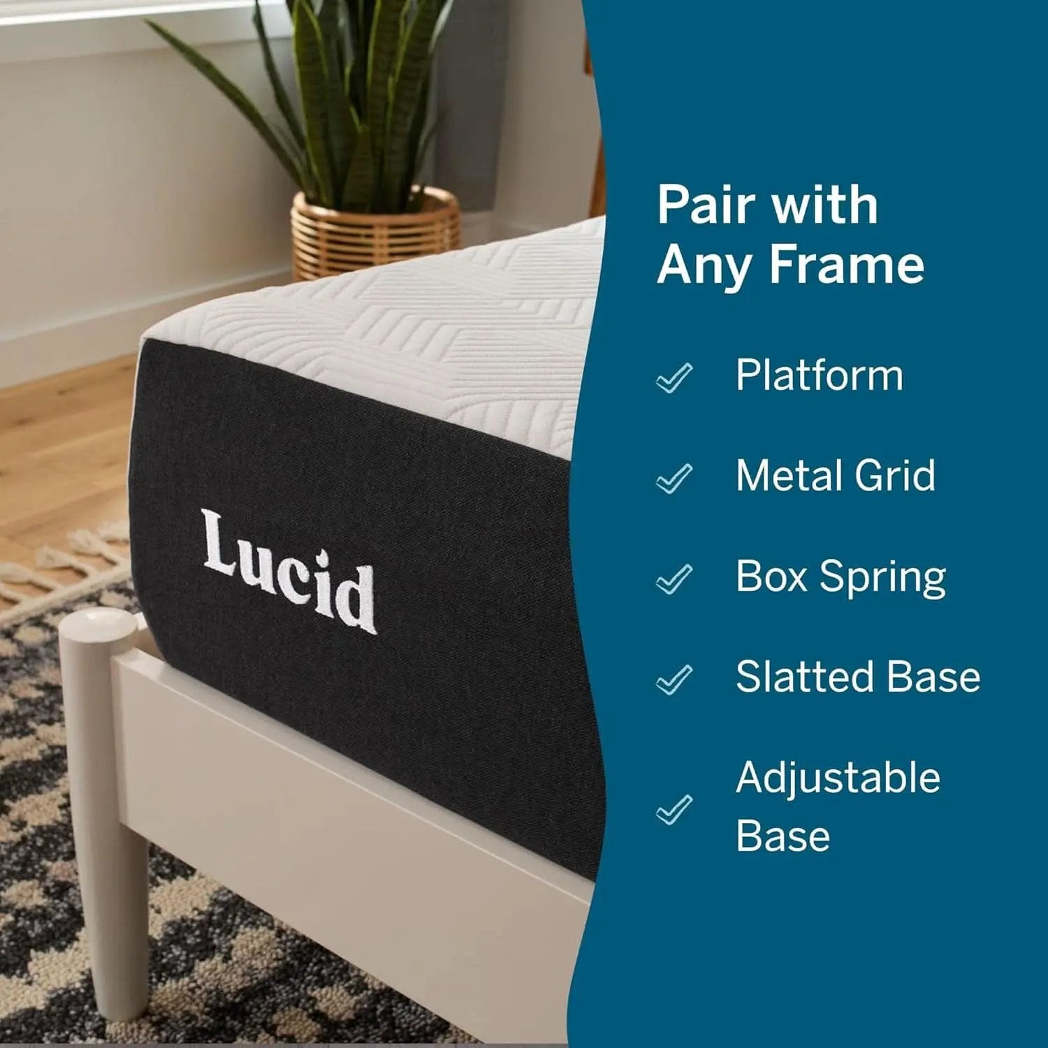 Full Size Memory Foam Mattress Bamboo Charcoal Gel Infusion from PriceLows™
