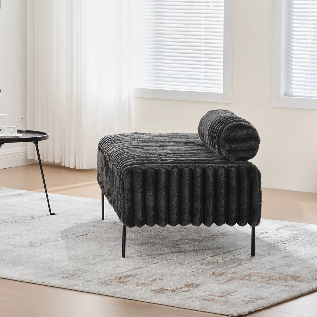 Mini Loveseat | Adjustable Backrest | Soft Upholstery | Sleek Elegant Design