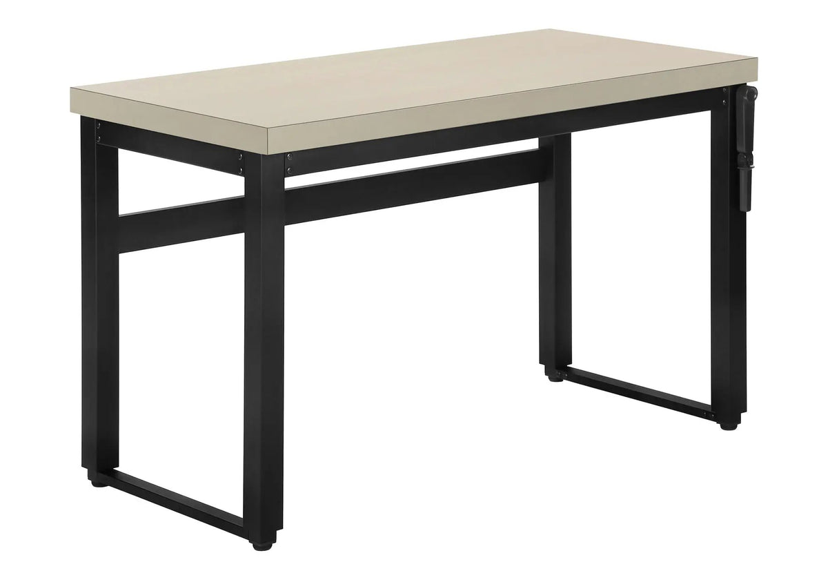 Adjustable Standing Computer Desk | 47.25 Inch Width | Thick Panel Tabletop | Contemporary Design