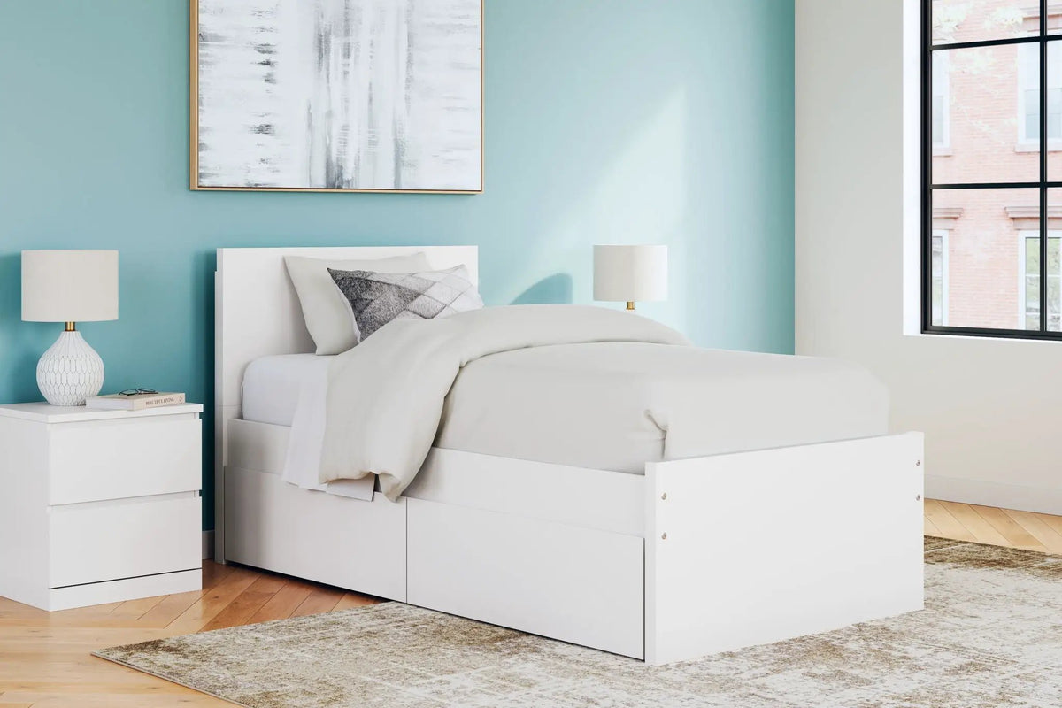 Onita Panel Platform Bed | Minimal Design | Ultra-Clean Lines | Easy-Elegant Solid Finish