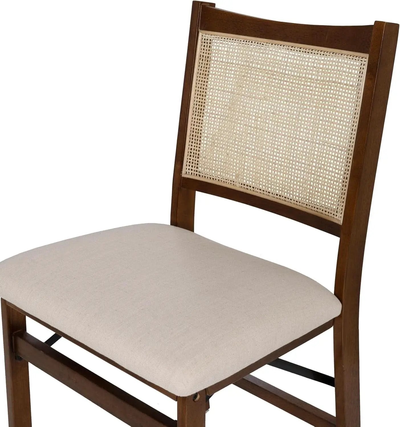 Kasi Brown Natural Rattan Cane Foldable Dining Side Chair from PriceLows™