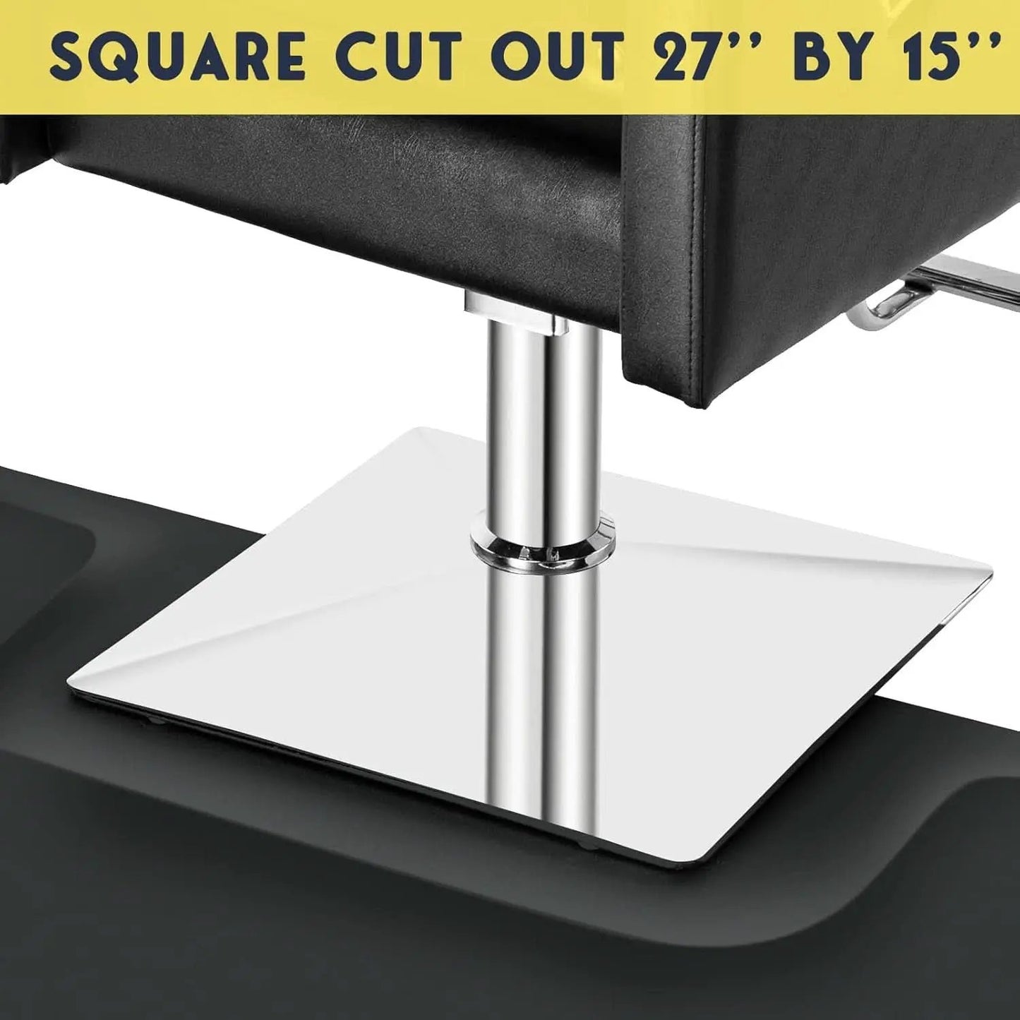 Anti Fatigue Barber Floor Mat 3 By 4 Ft For Salon Styling Chair Square Base Half Inch Thick from PriceLows™