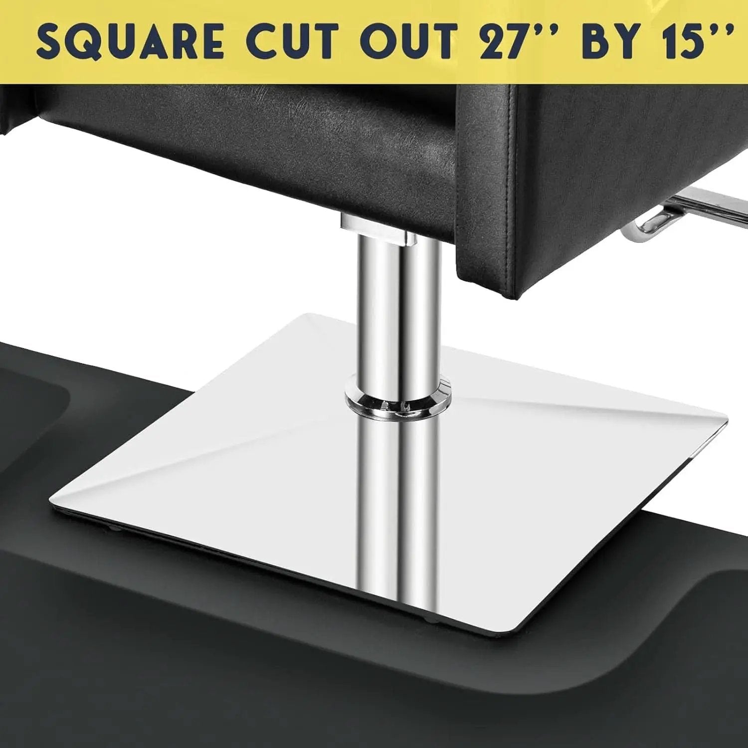 Anti Fatigue Barber Floor Mat 3 By 4 Ft For Salon Styling Chair Square Base Half Inch Thick from PriceLows™