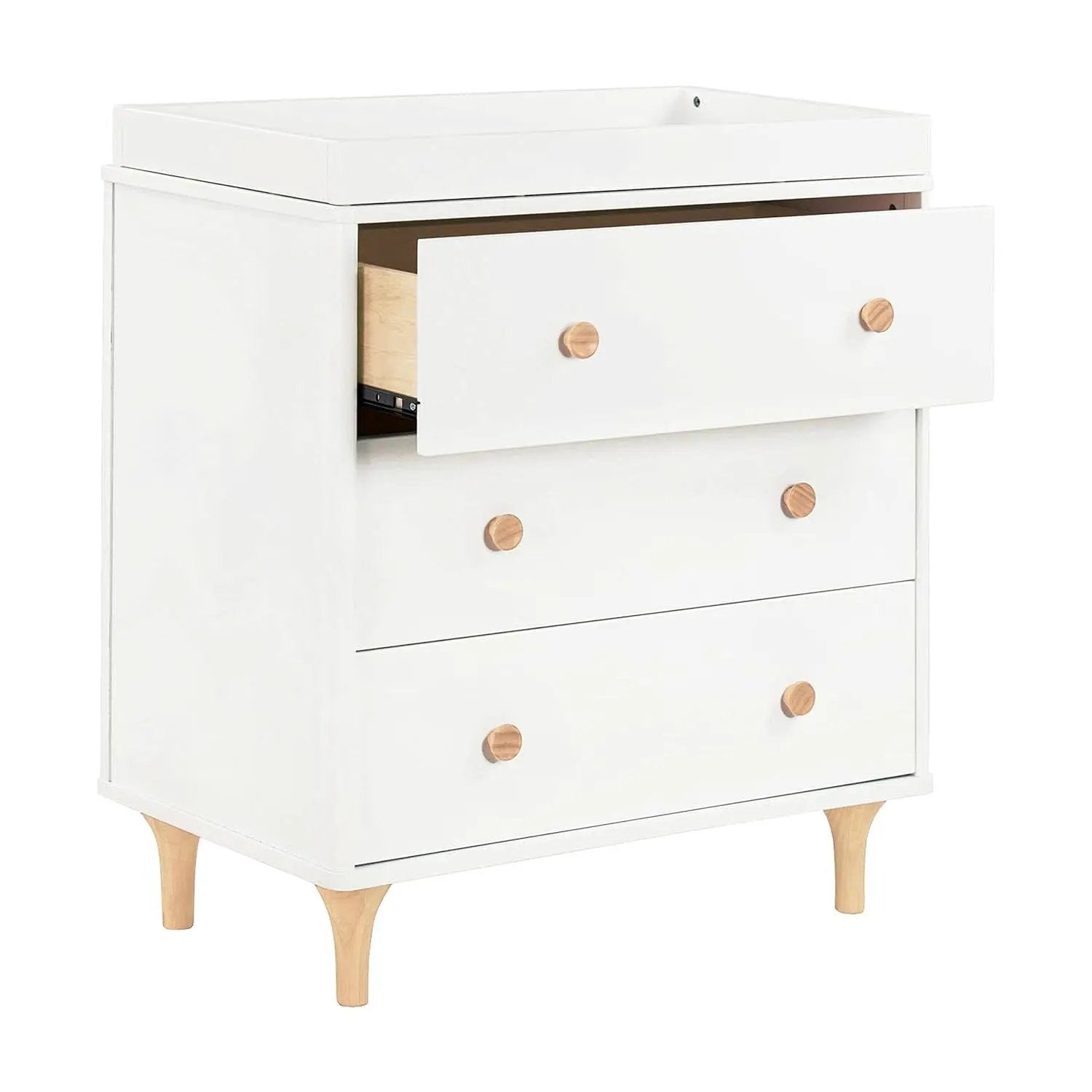 Lolly 3 Drawer Changer Dresser Removable Changing Tray White from PriceLows™