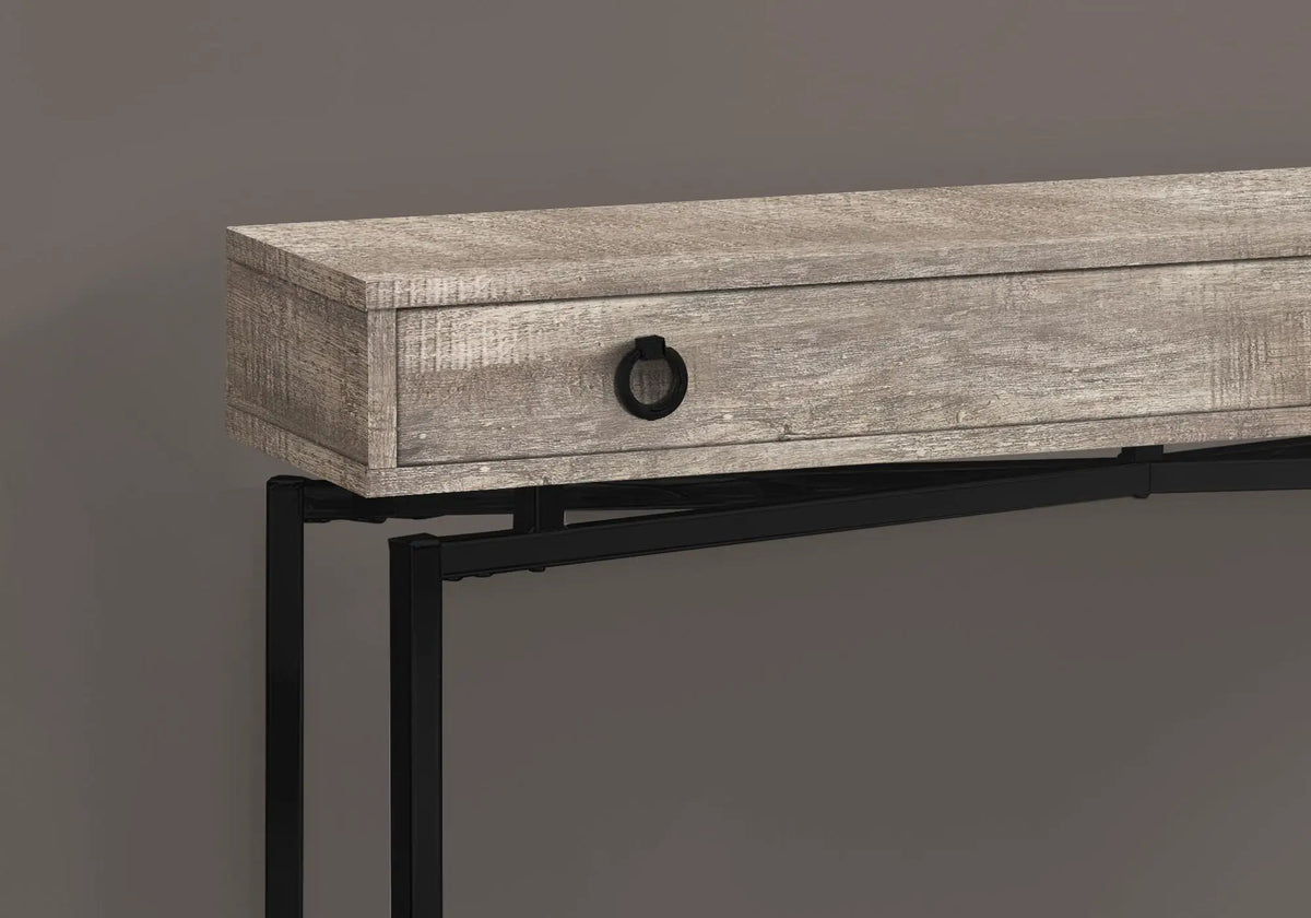 Entryway Console Table | 42.5 Inch Width | Large Storage Drawer | Reclaimed Barn Style Finish