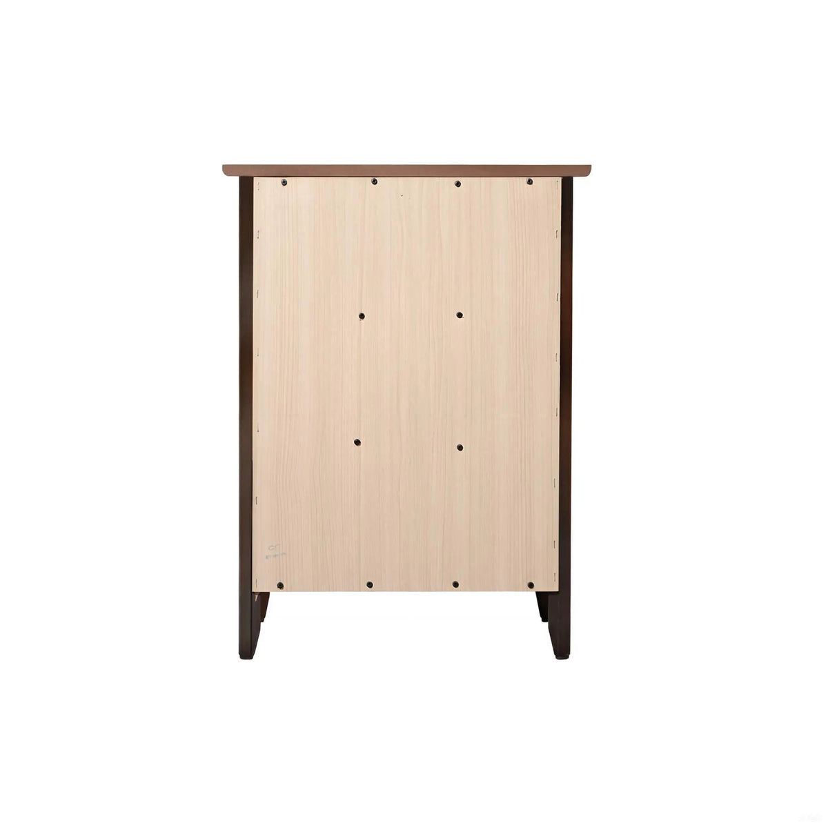 Nightstand | 3 Drawer | Real Wood Veneer | Nickel Hardware
