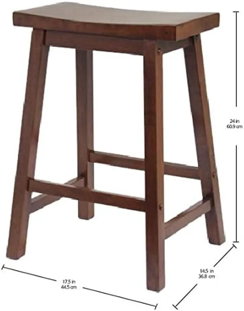 Satori 24 Inch Walnut Counter Stool For Modern Kitchen Bar from PriceLows™