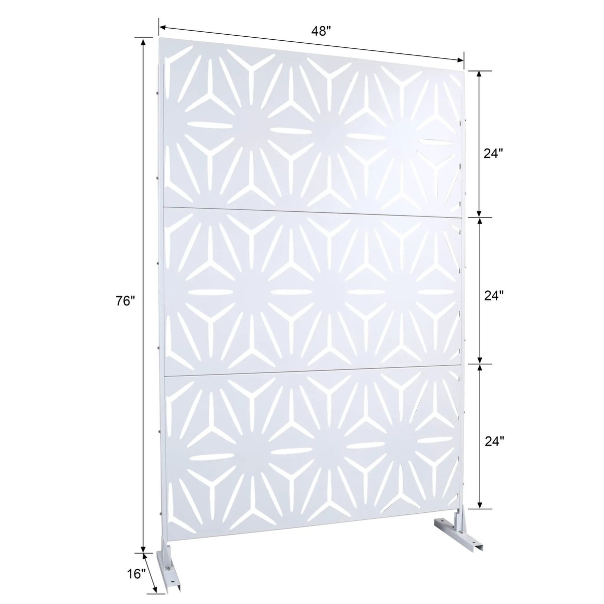 Metal Privacy Screen | Rust Resistant | Freestanding Panels