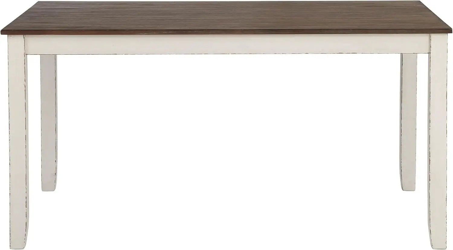 Seven Piece Rectangular Dining Table Set Two Tone Finish from PriceLows™