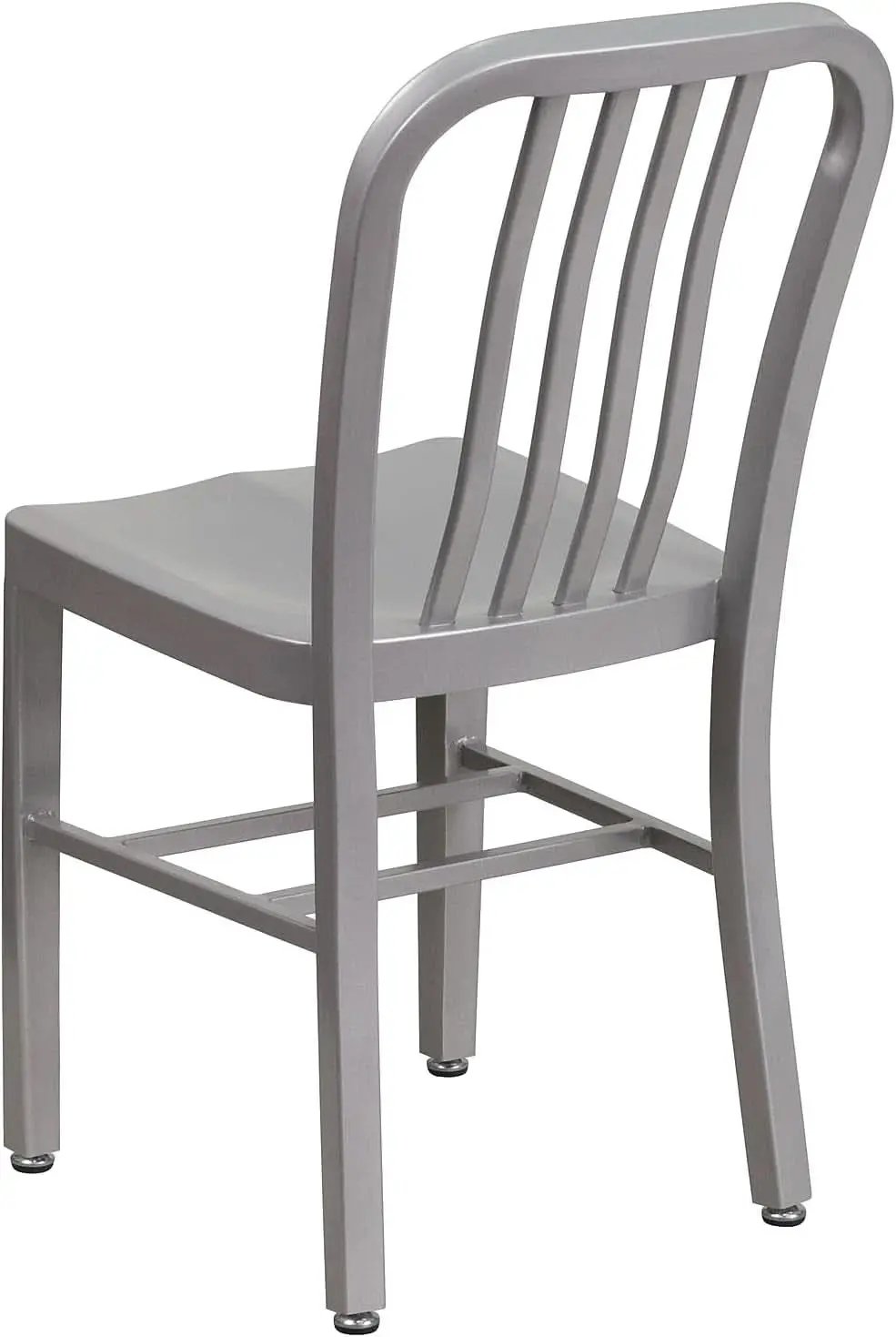 Gael Modern Metal Dining Chairs Set Of 2 In Silver