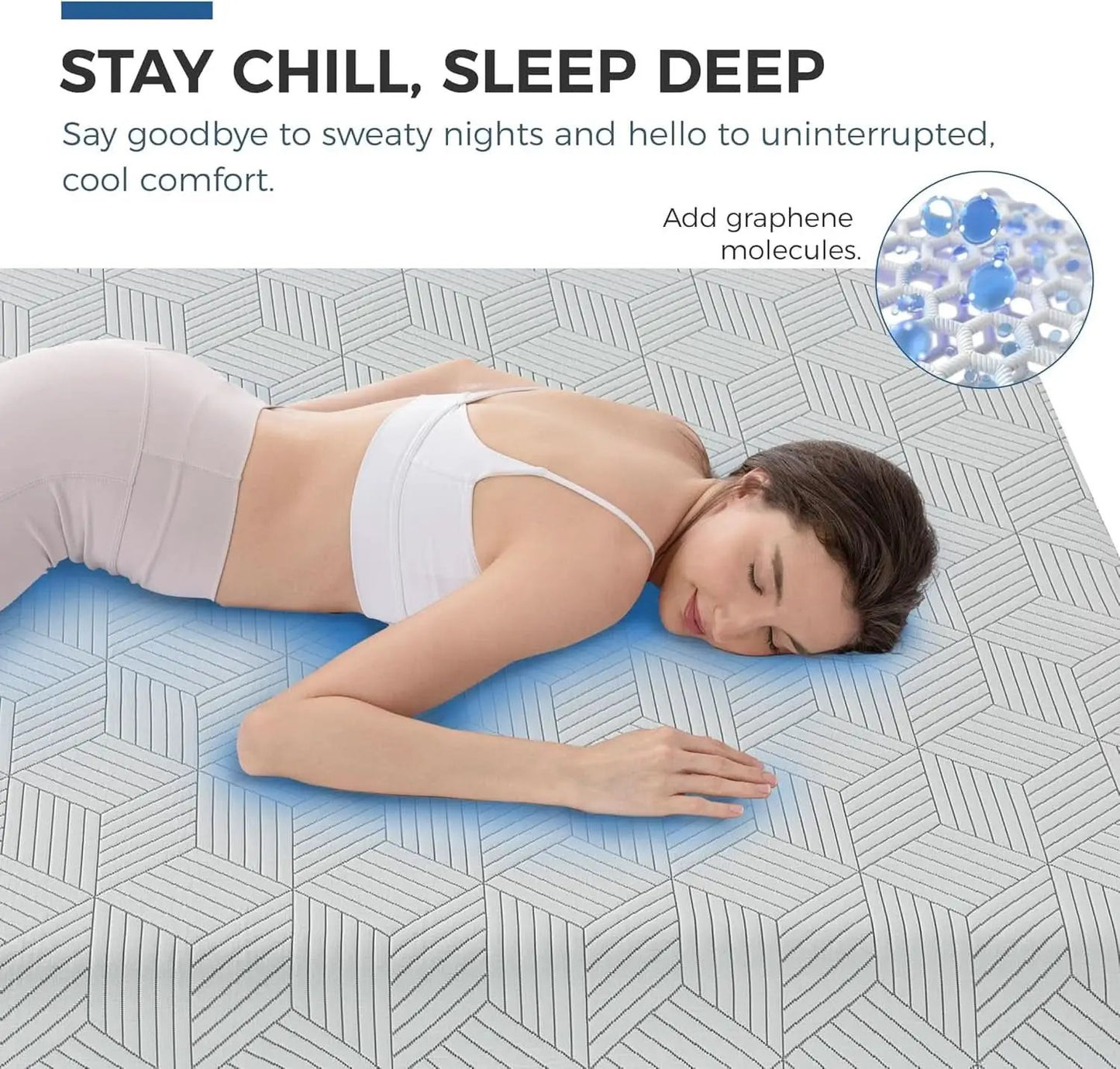 Queen Size 10 Inch Cooling Gel Memory Foam Mattress Fo rBack Pain Relief from PriceLows™