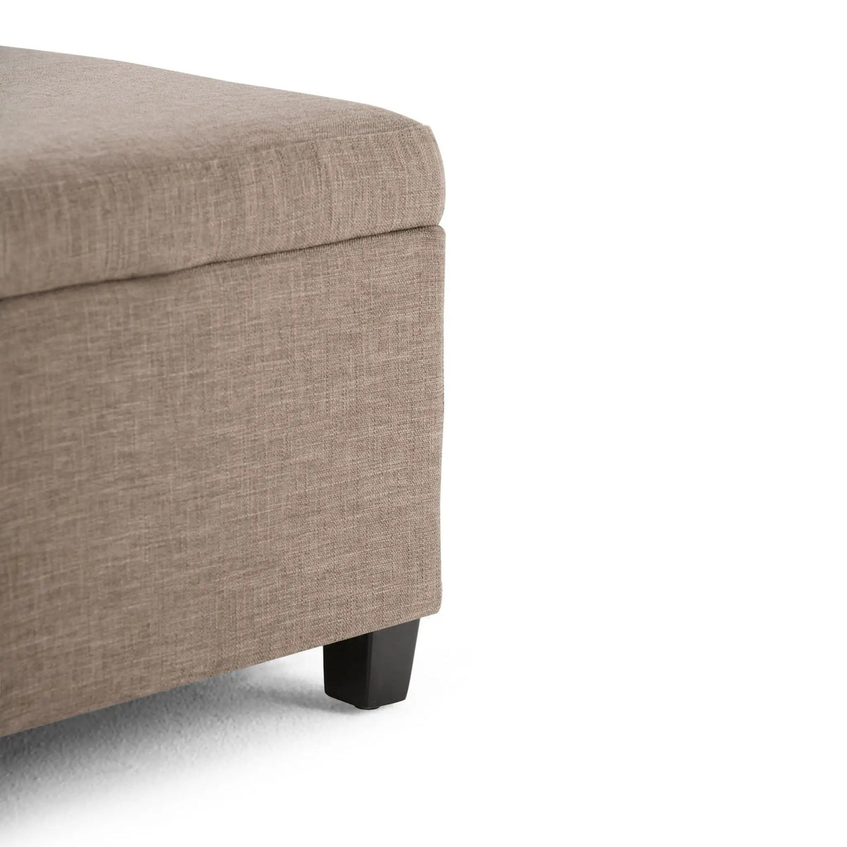 Storage Ottoman Bench | Solid Wood Frame | High Density Foam