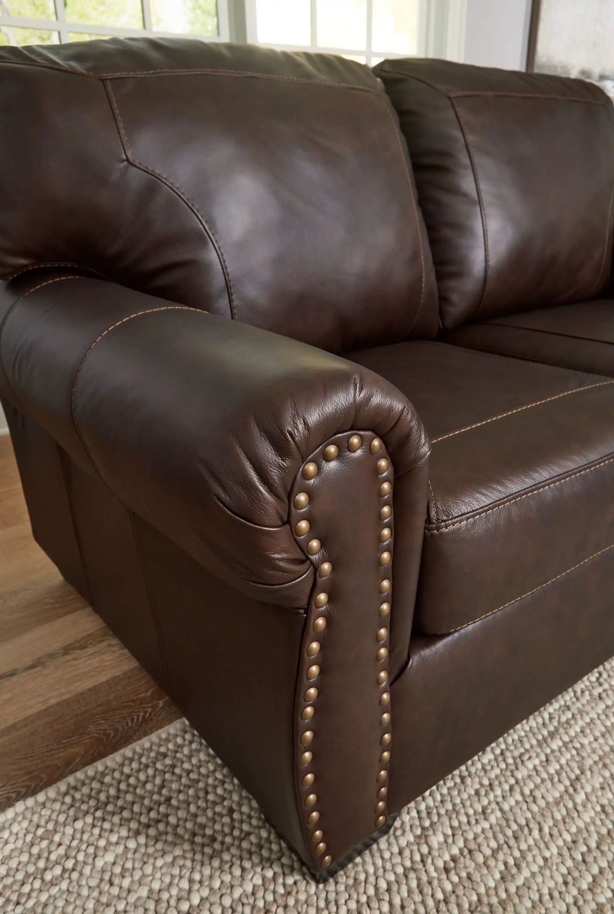 Colleton Sofa | Dark Brown | 26 Inch Arm Height | 92 Inch Length