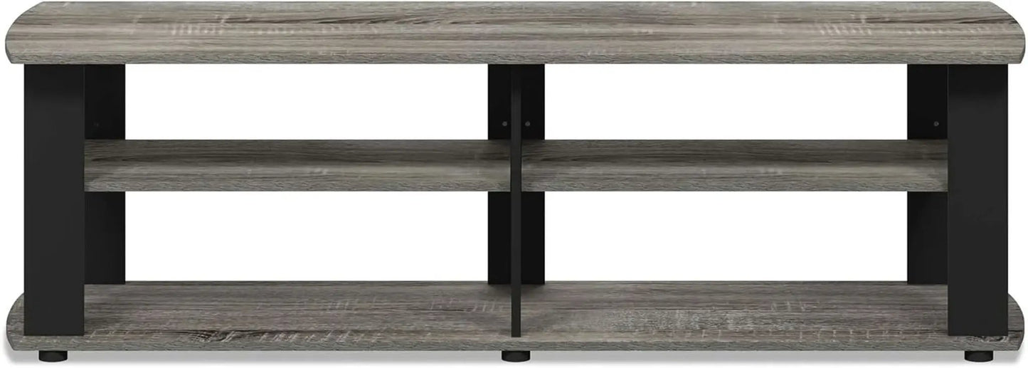 Nelly Entertainment Center TV Stand 43 Inch Wide Grey Black from PriceLows™
