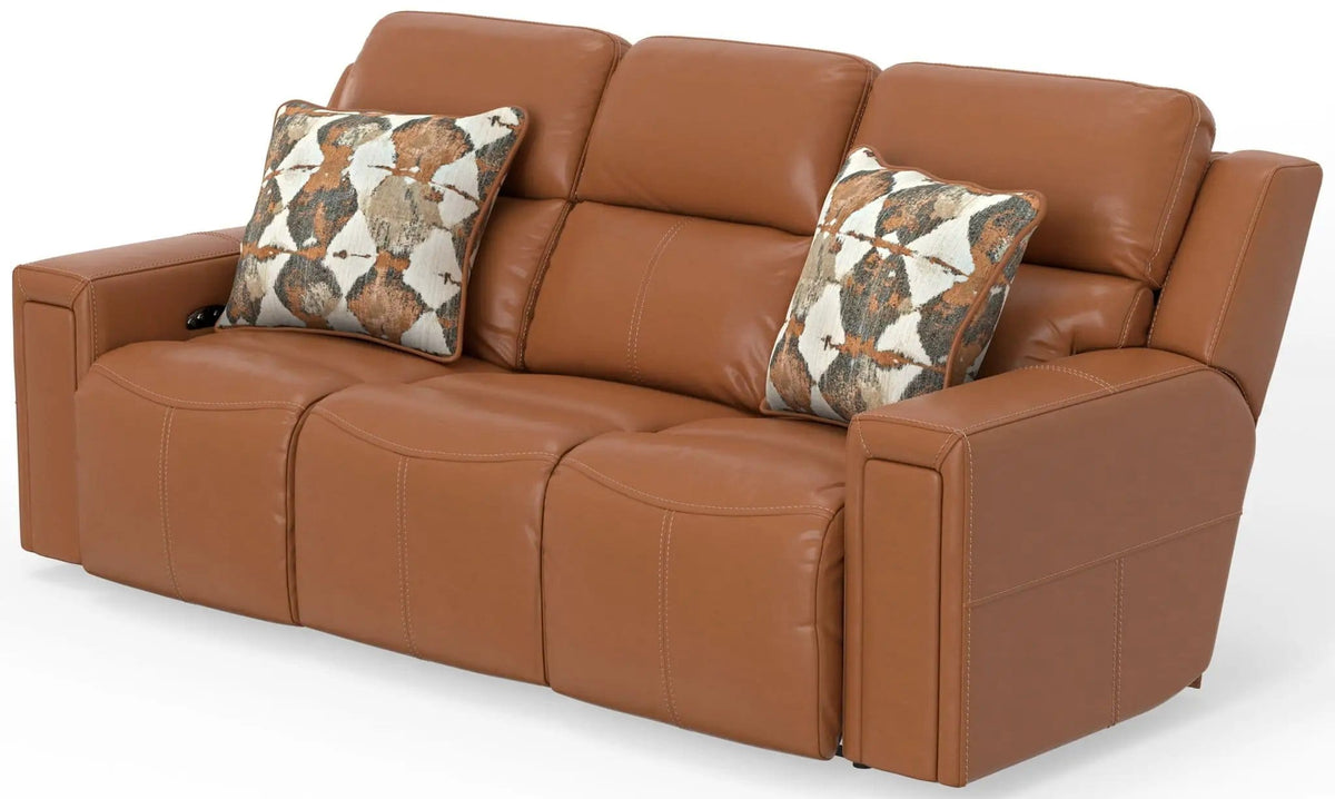 Arezzo Power Headrest Power Reclining Sofa With Zero Gravity/Extended Ottoman | 2 Pieces | Leather | Living Room