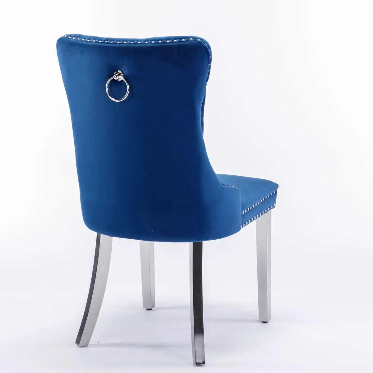Dining Chair | Tufted Upholstery | Stainless Steel Legs | Set Of 2