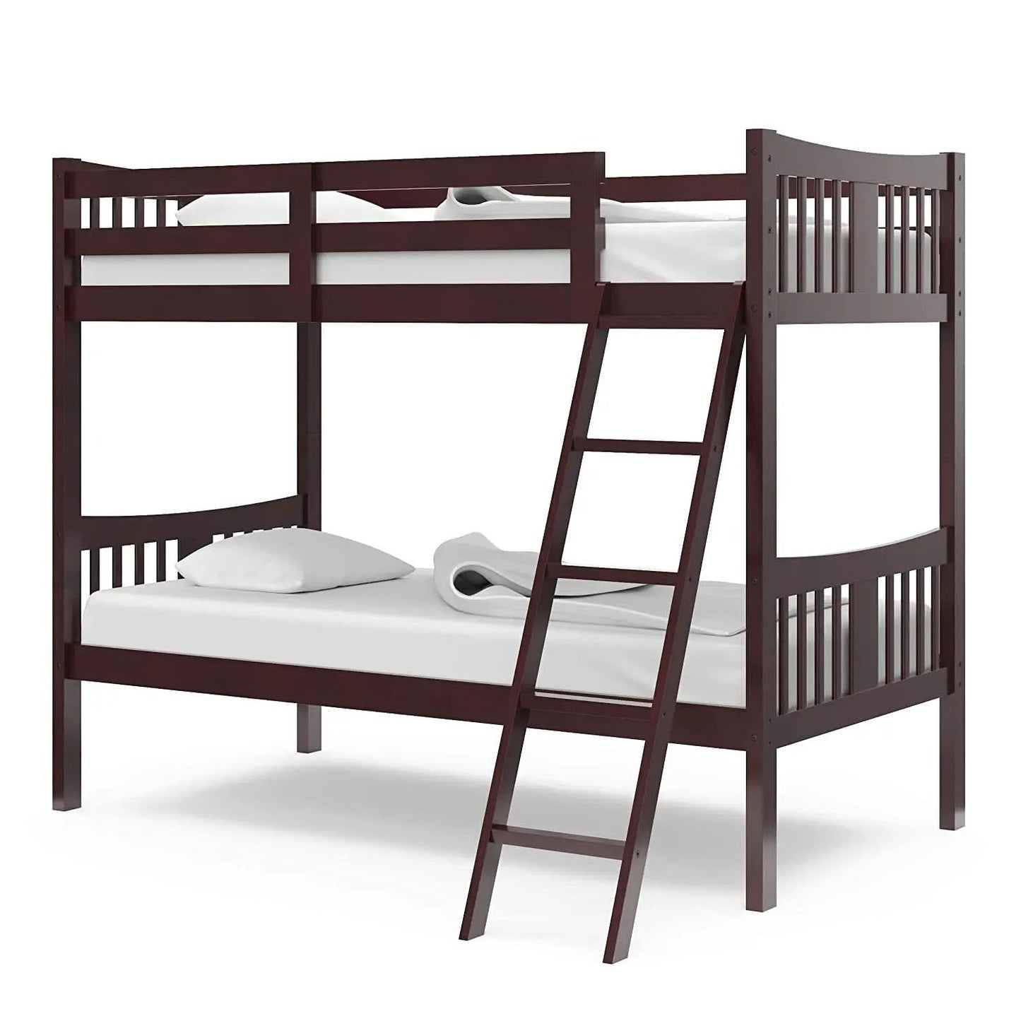 Espresso Twin Over Twin Bunk Bed GREENGUARD Gold Certified from PriceLows™