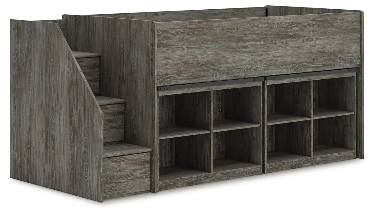 Frandern Loft Bed | 6 Pieces | Metal | Bedroom