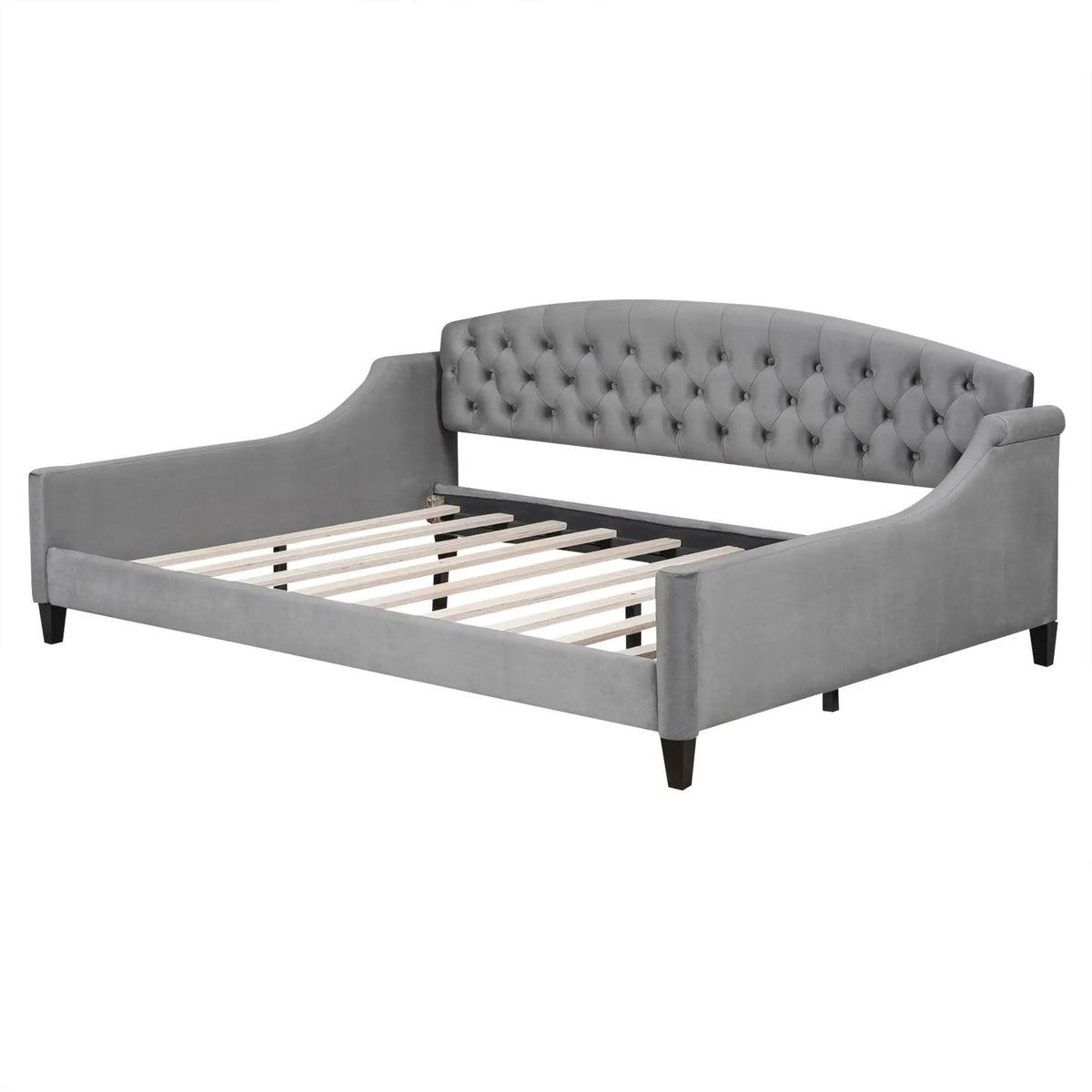 Tufted Button Daybed | Modern Design | Reinforced Slats | Solid Legs