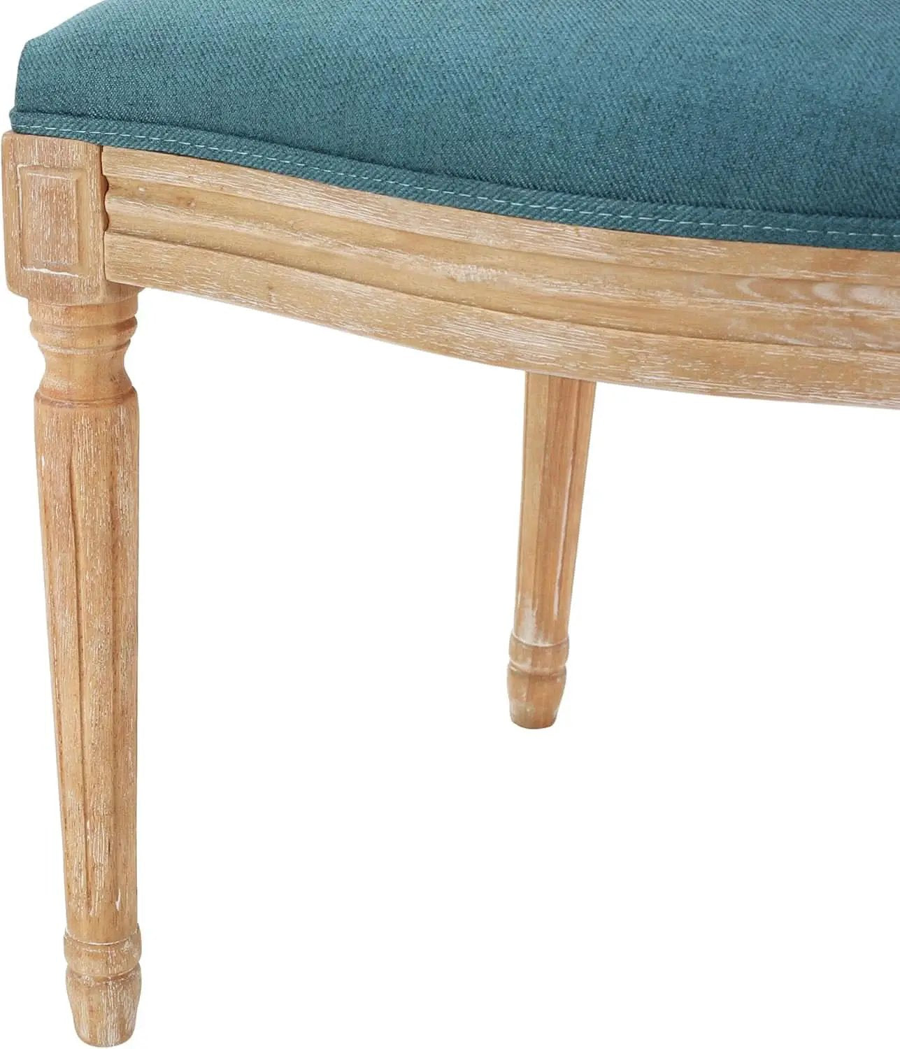 Phinnaeus Fabric Dining Chairs Set Dark Teal Two Piece from PriceLows™