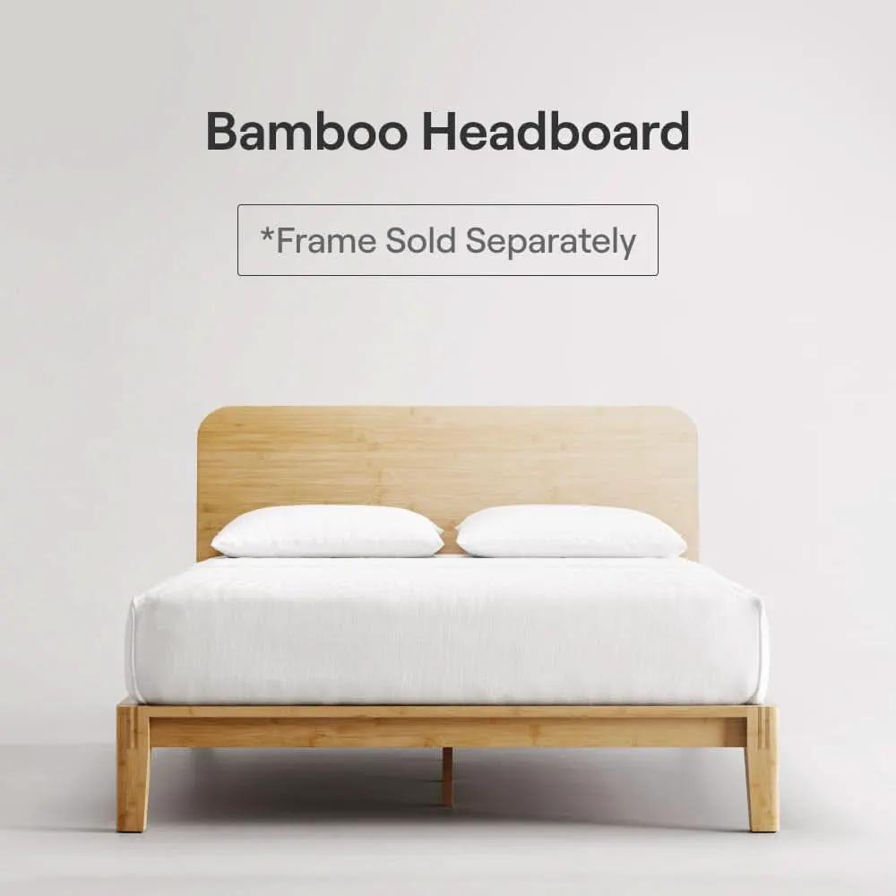 Natural Bamboo Twin XL Headboard Easy Tool Free Setup from PriceLows™