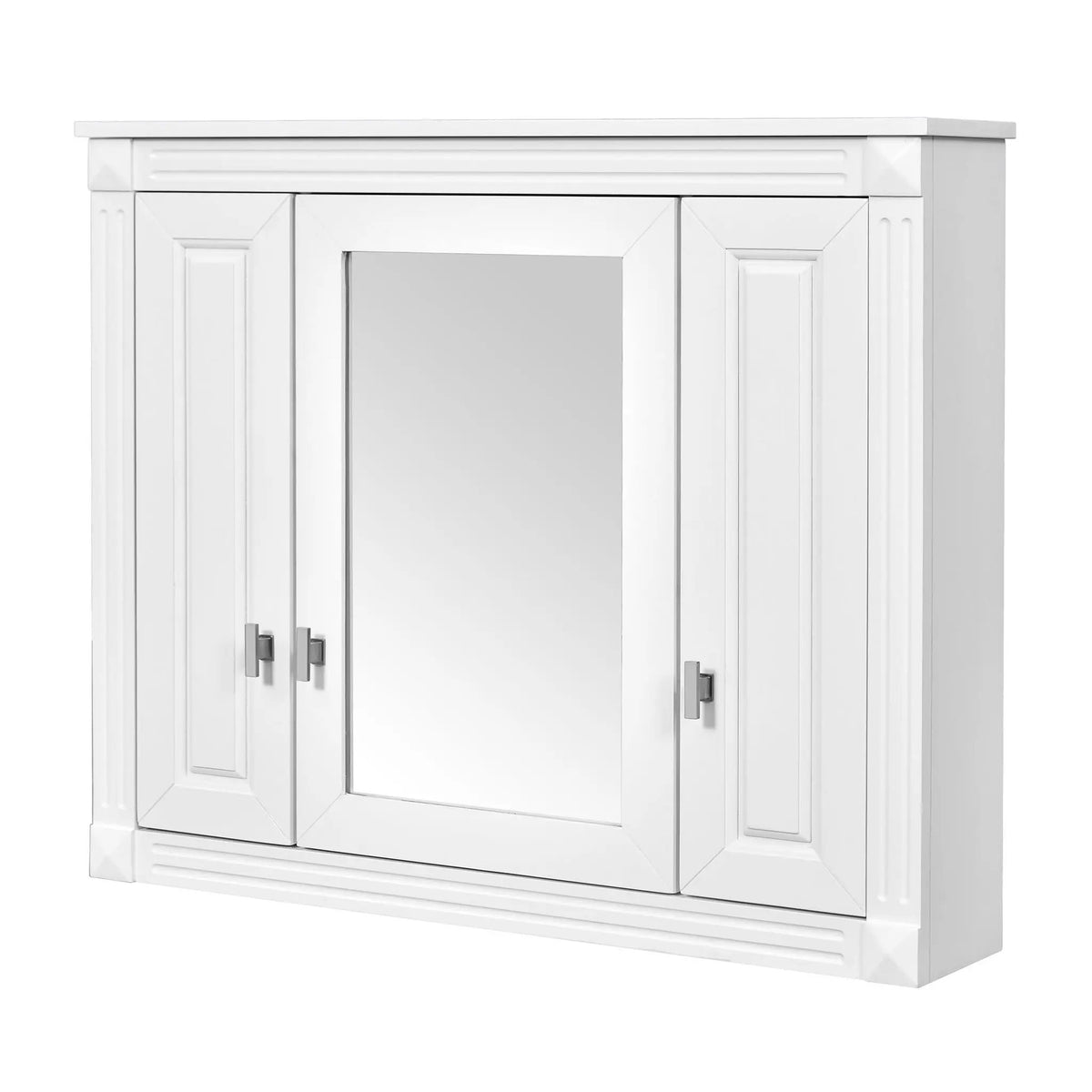 Wall Mounted Bathroom Cabinet | Mirror | 5 Shelves | Rectangular Design