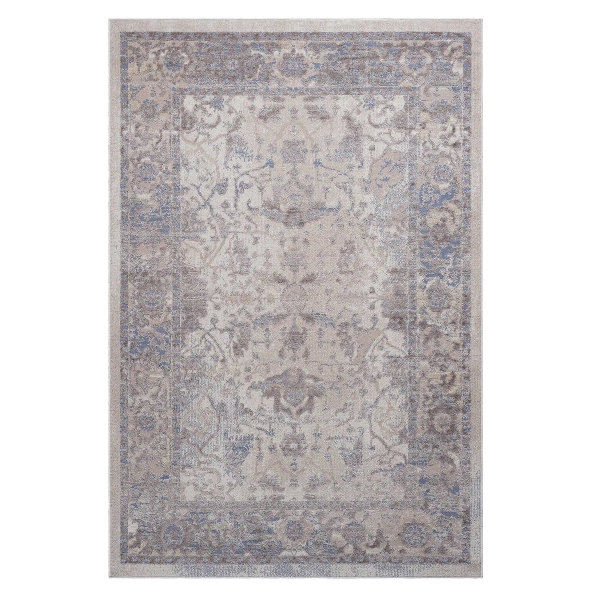 Payas 6' X 9' Traditional Area Rug | 108 x 79 x 0.28 in | Polyester & Cotton | Brown / Beige
