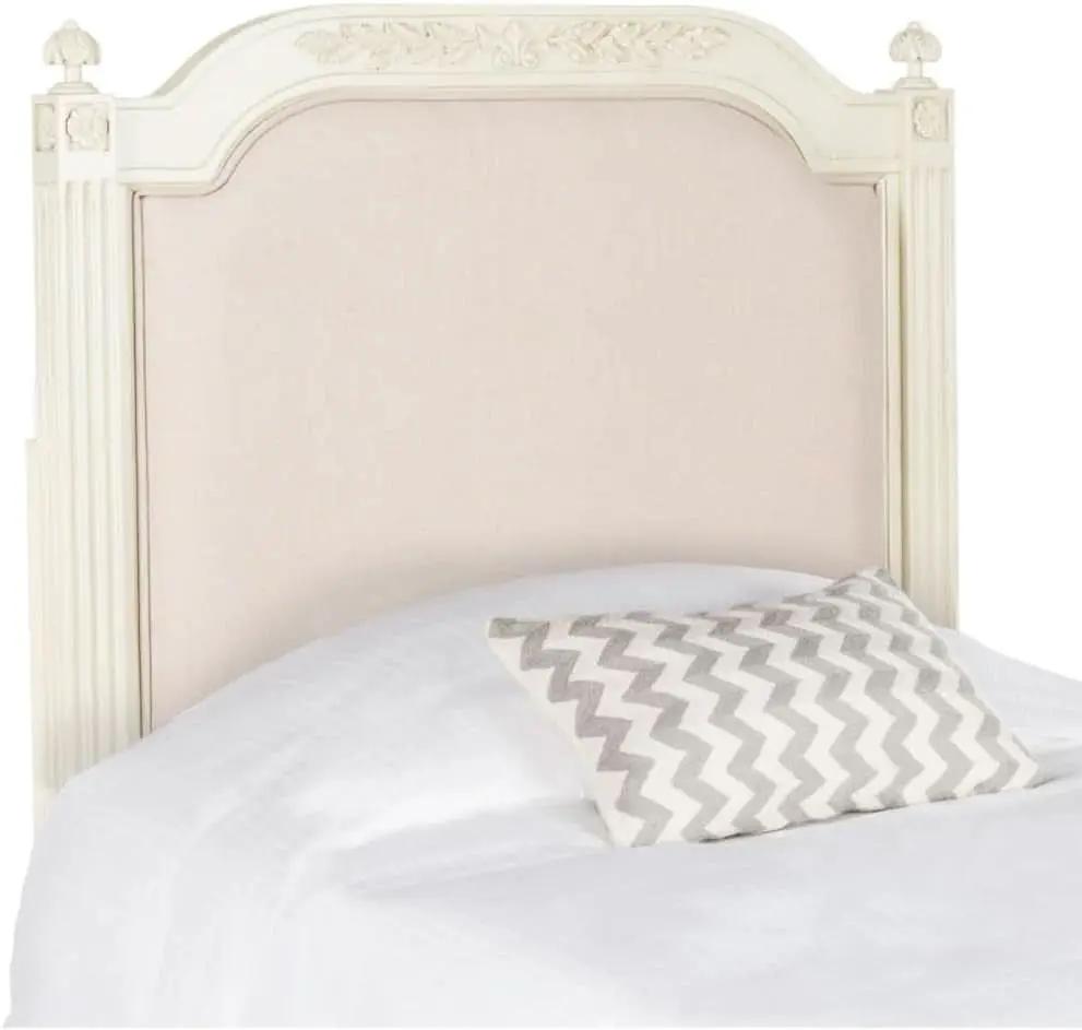 Tufted Linen Rustic Beige Headboard for Twin Beds from PriceLows™