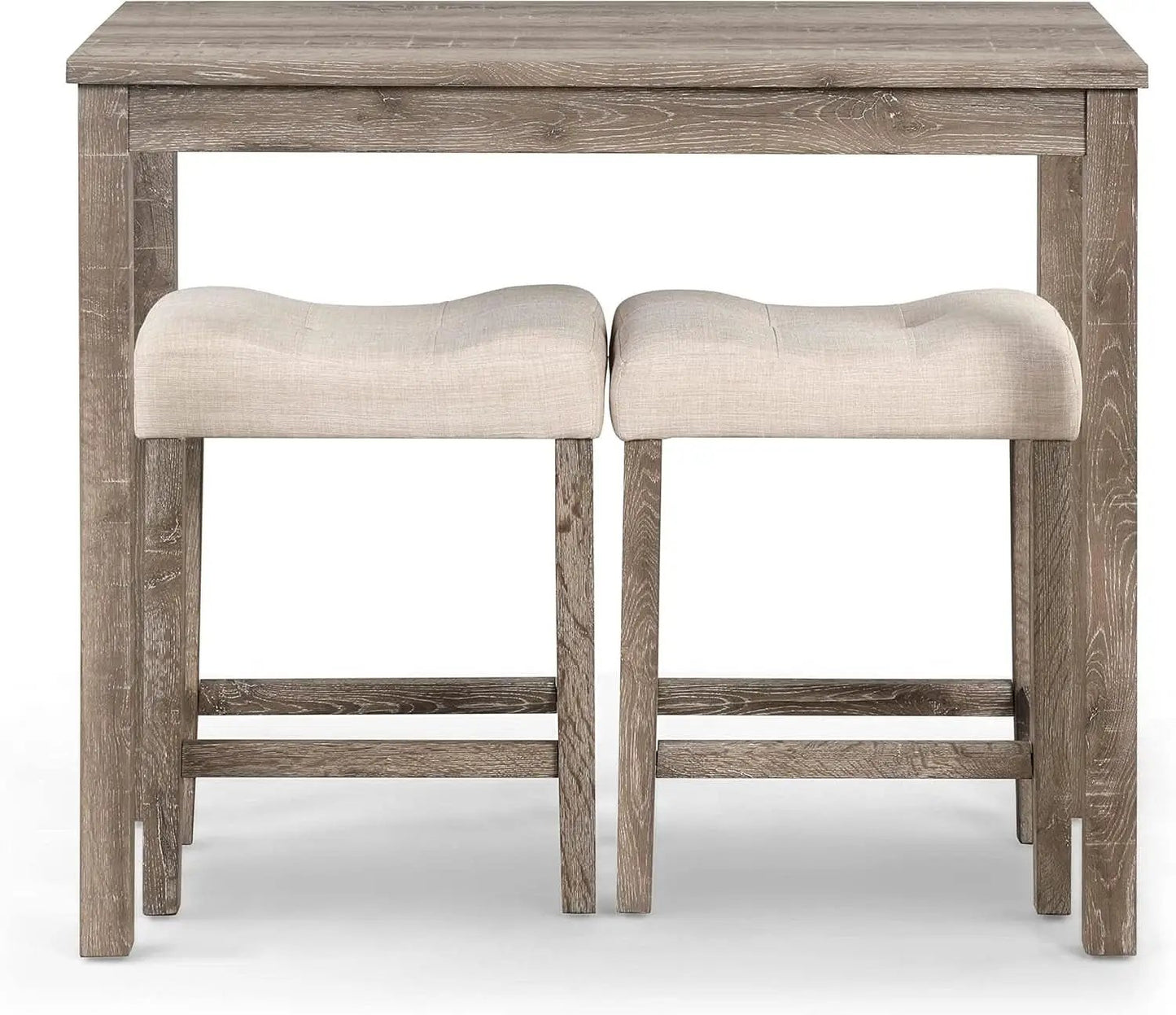 Taupe Upholstered Counter Height Elegant Dining Set from PriceLows™
