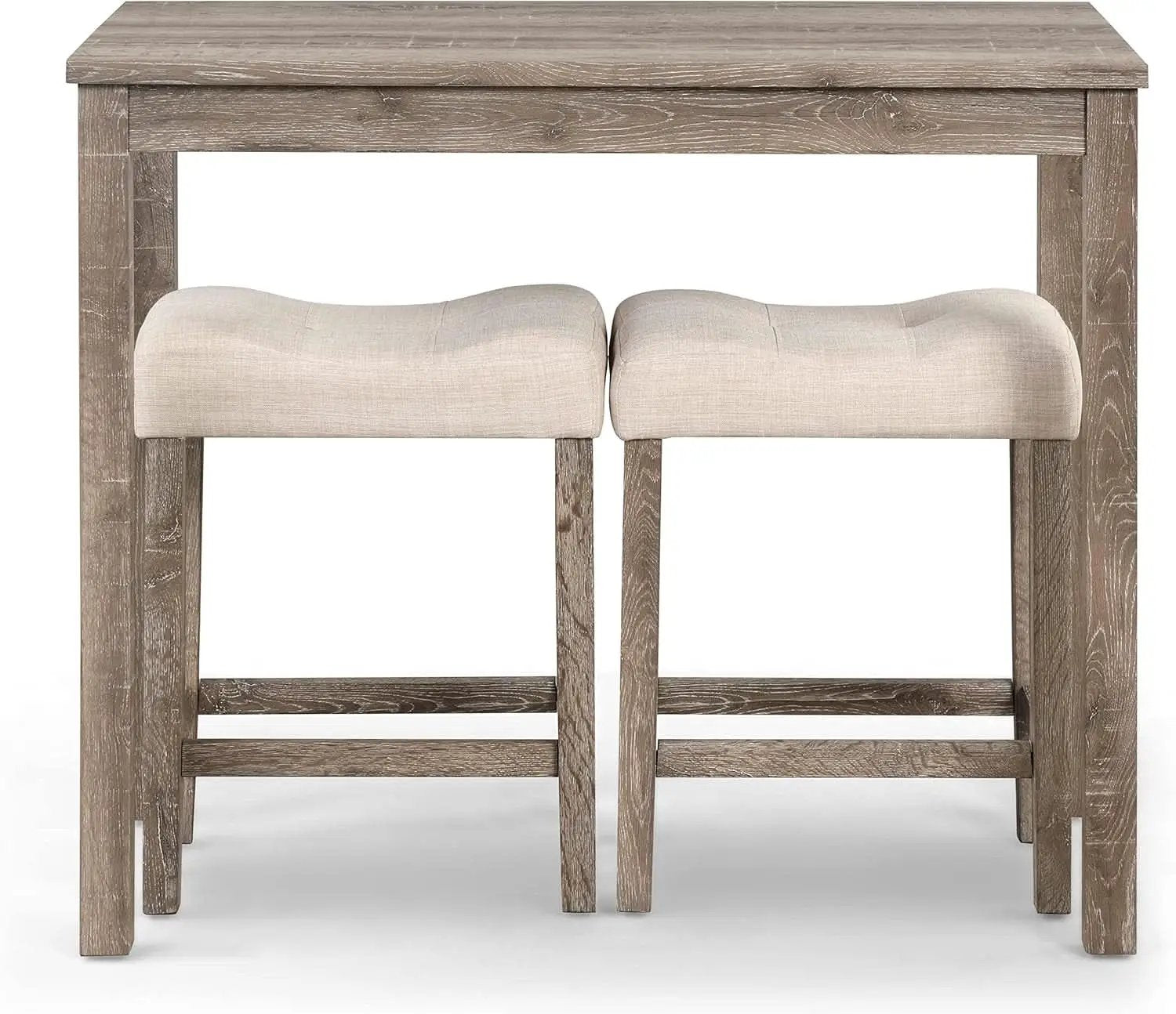 Taupe Upholstered Counter Height Elegant Dining Set from PriceLows™