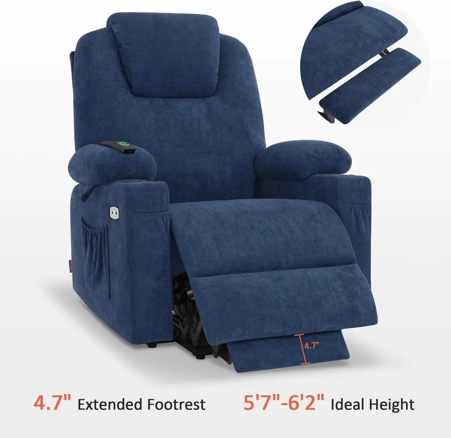 Large Power Lift Recliner Chair With Massage And Heat from PriceLows™