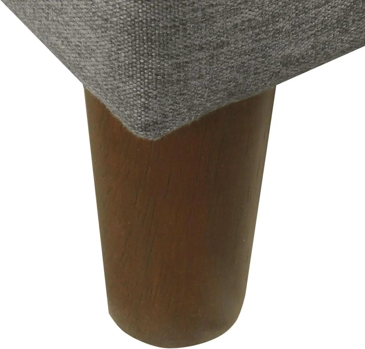 24 Inch Gray Fabric Hidden Storage Ottoman With Hinged Lid from PriceLows™