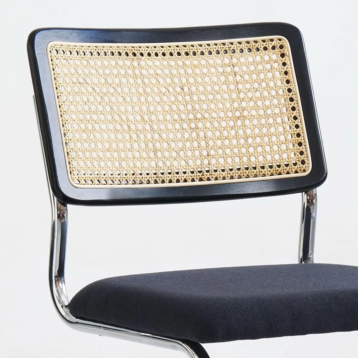 Black Chrome Rattan Midcentury Cesca Dining Chairs from PriceLows™