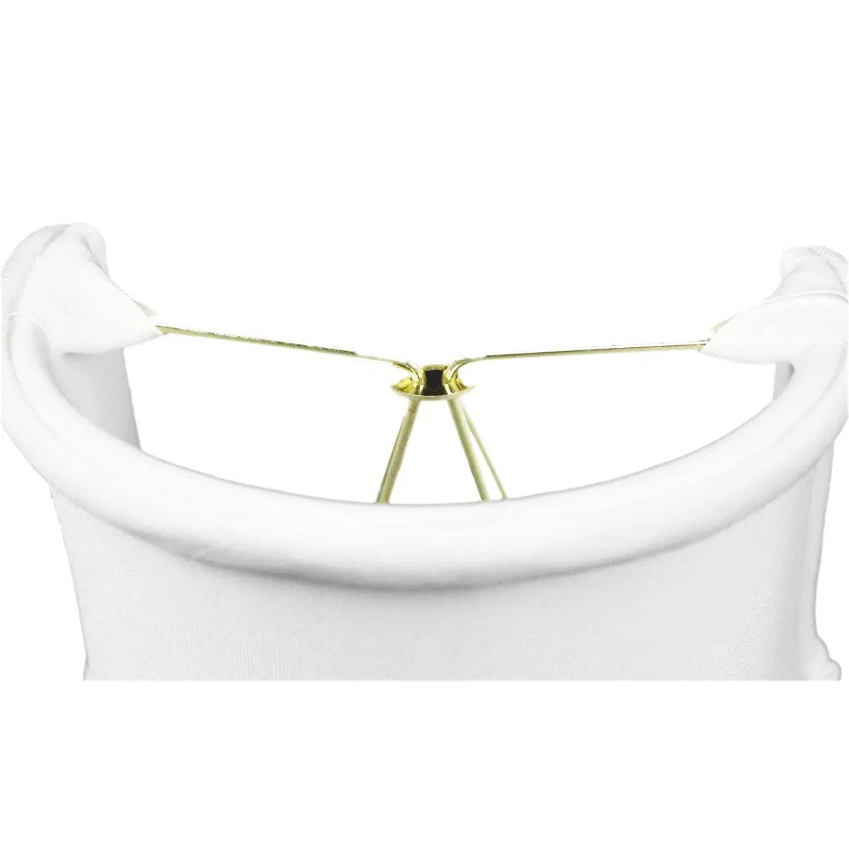Sconce Lampshade | 4X4 Inch | White Lined Half Shell | Clip On