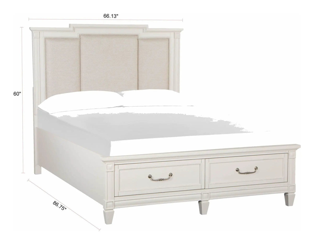 Willowbrook Panel Upholstered Storage Bed | 3 Pieces | Wood | Bedroom