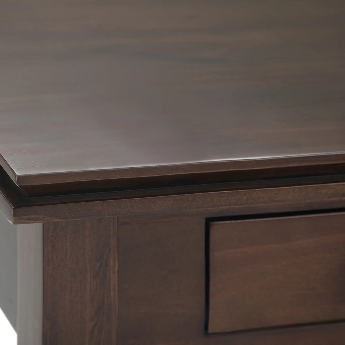 Artisan End Table | Handcrafted Solid Wood | One Drawer | Metal Drawer Glides