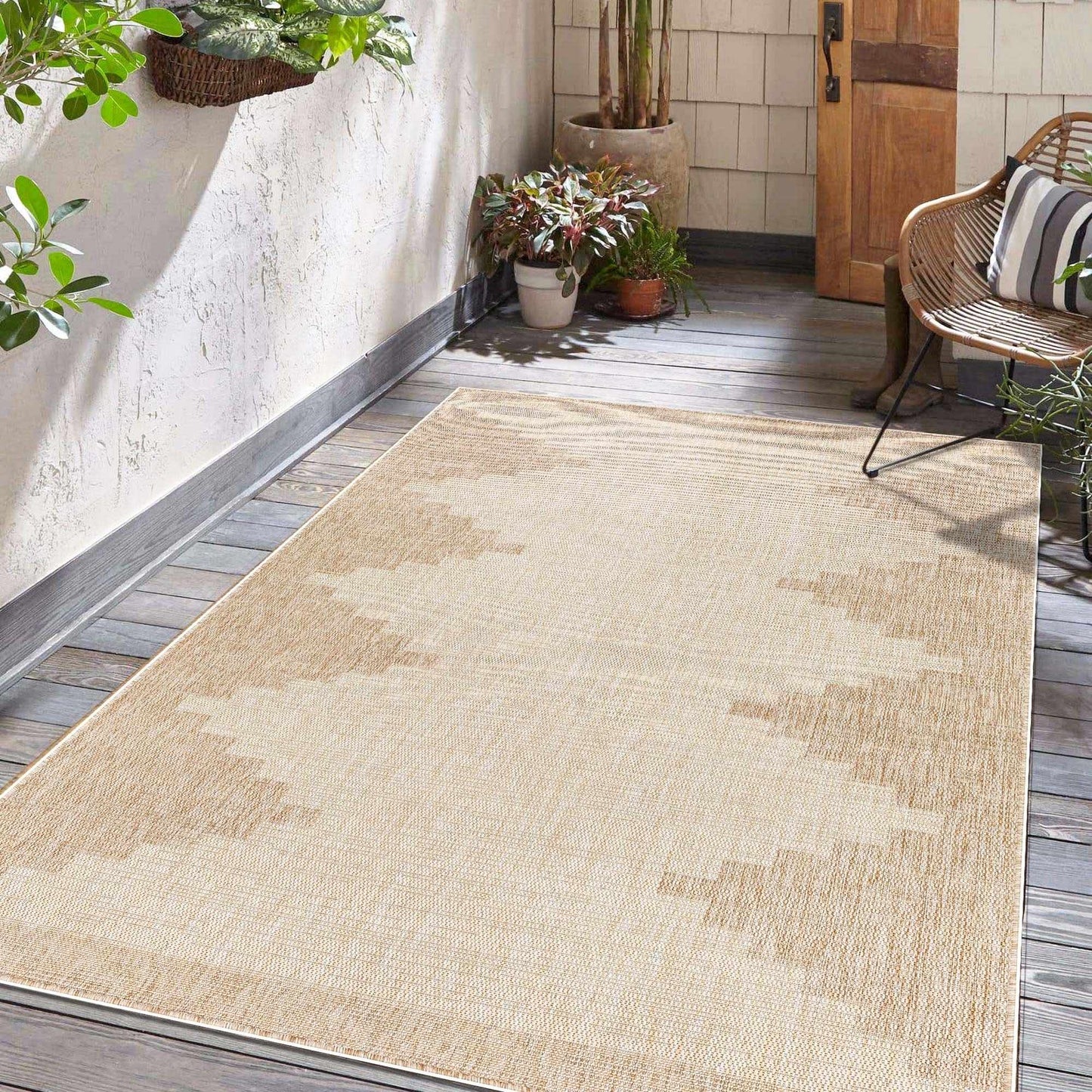 Djugun Beige Indoor & Outdoor Rug from PriceLows™