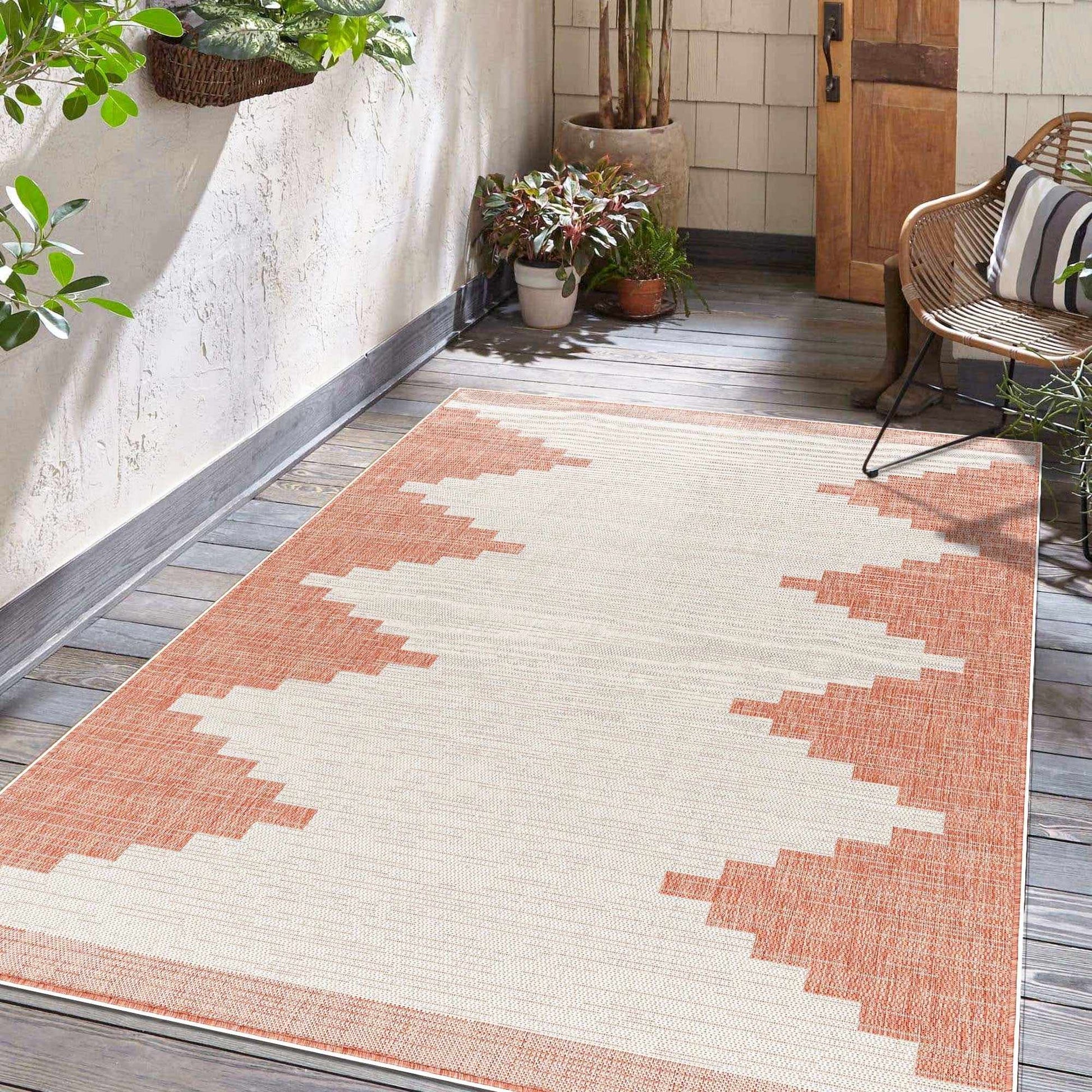 Djugun Peach Fuzz Indoor & Outdoor Rug from PriceLows™