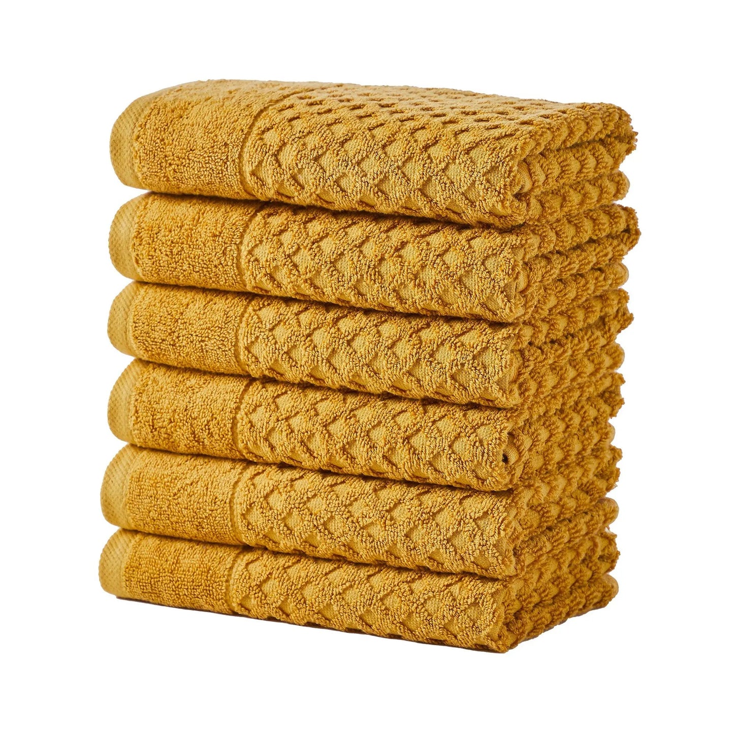 Cotton Diamond Waffle Weave Bath Towel Set - Grayson Collection from PriceLows™