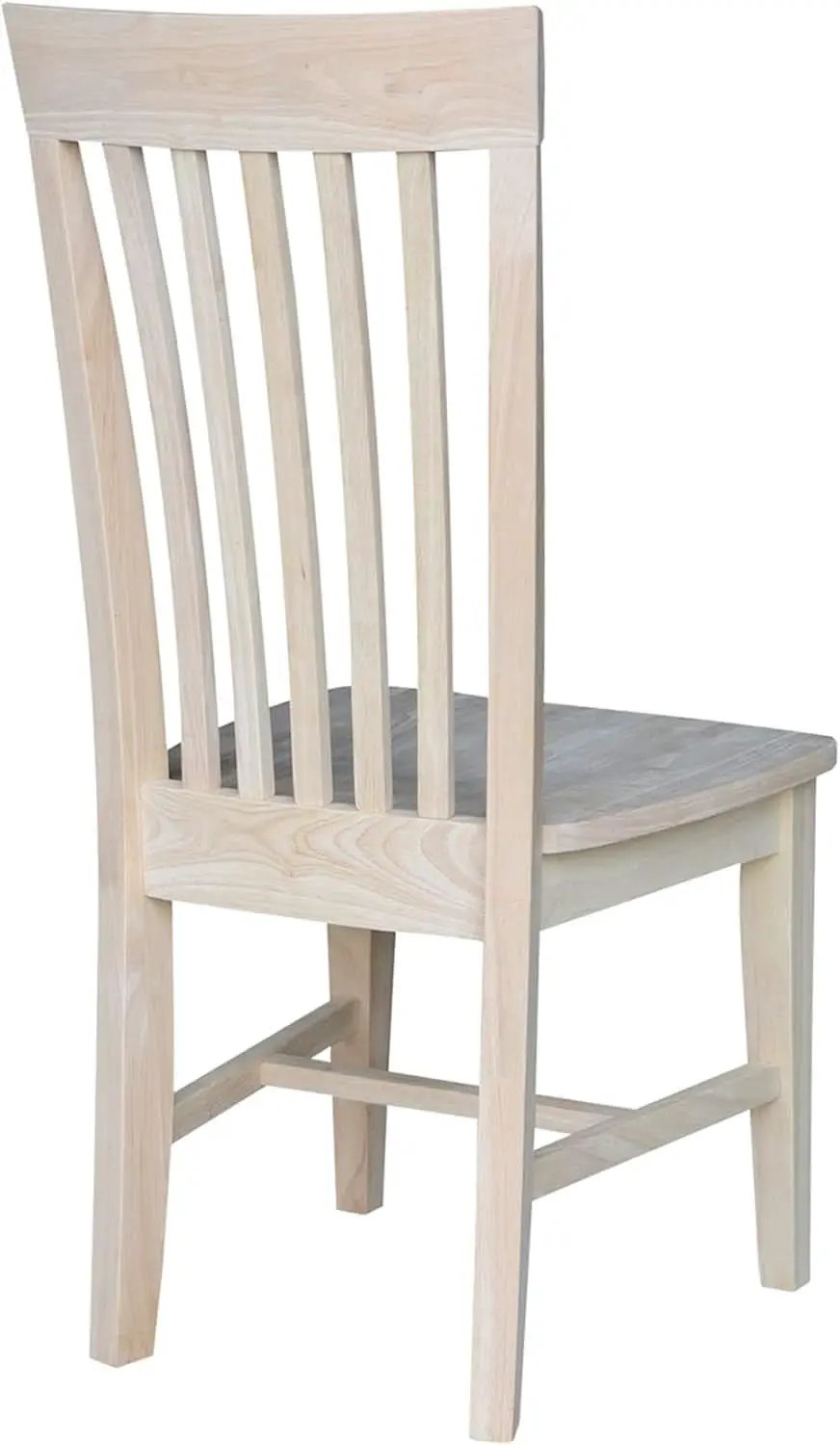 Set Of 2 Tall Mission Dining Chairs Unfinished Parawood from PriceLows™