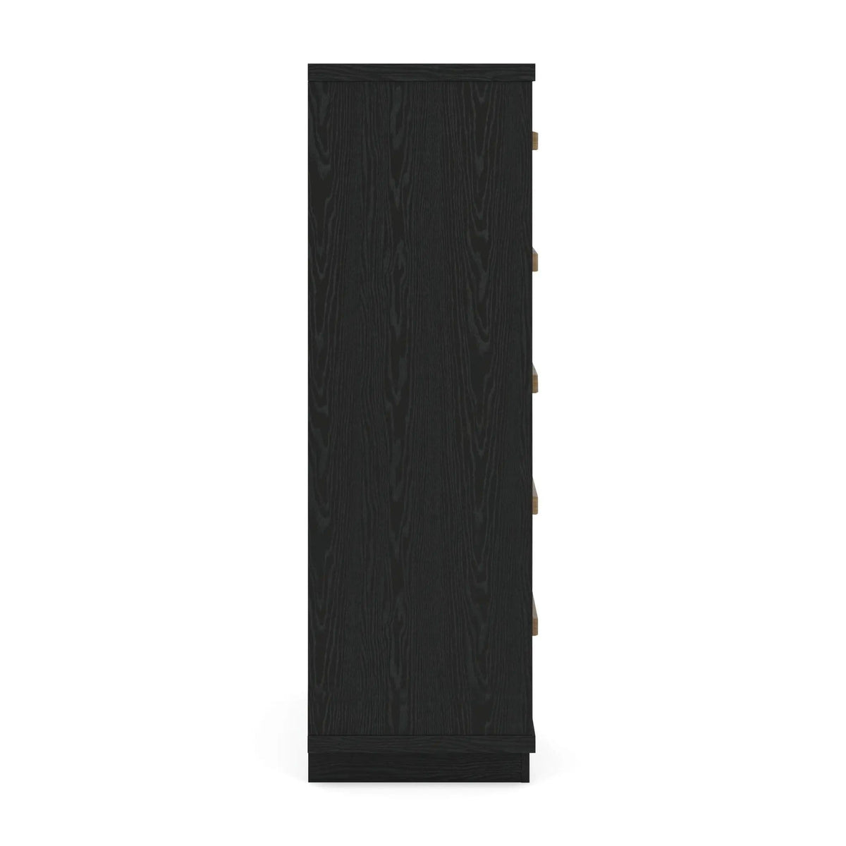 Kozmour Five Drawer Chest | 30.59 x 15.63 x 51.42 in | Engineered Wood & Mdf | Black / Brown