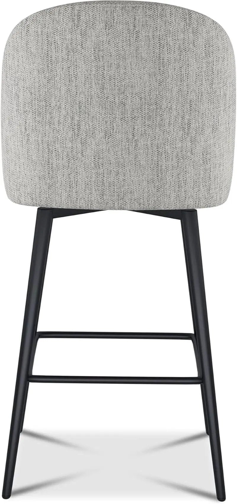 Counter Height Bar Stools 26 Inch 360 Swivel Grey Set of 3 from PriceLows™